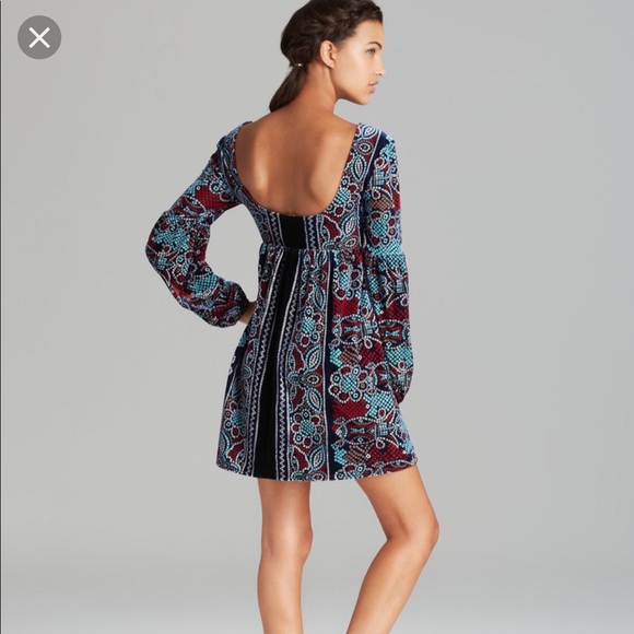 Free People Dresses & Skirts - Free People Oh-So Easy Velvet  Babydoll Dress XS